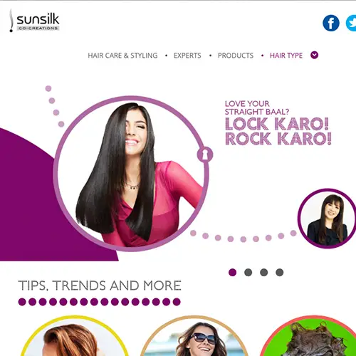 Sunsilk – Multiple localised website designs